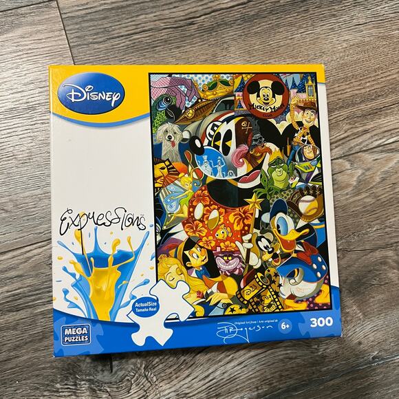NEW Disney Expressions Mega Puzzle - 300 Piece Movie Collage - Picture 1 of 2
